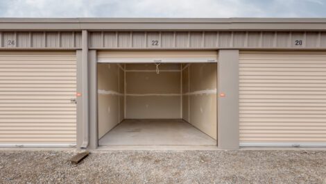 inside a storage unit