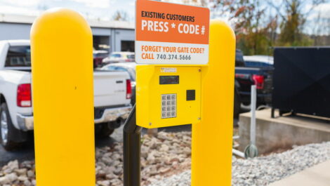 keypad entry storage facility