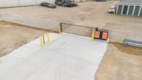 fenced and gated self storage facility