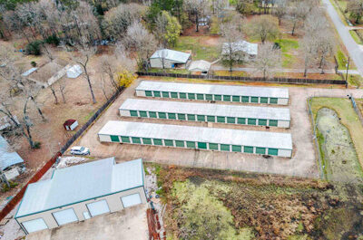 aerial view of Mini Mall Storage in Conroe