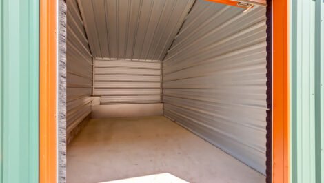 inside a storage unit