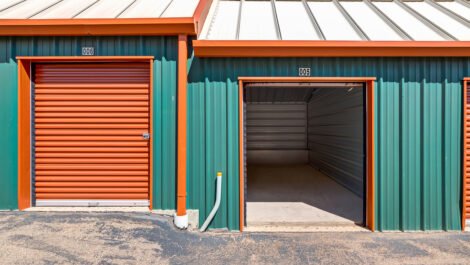 inside a storage unit