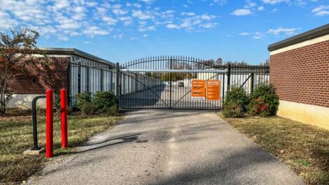 Atoka Self Storage Gate Entrance