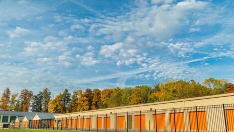 secure, fenced storage units