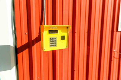 Keypad at Mini Mall Storage