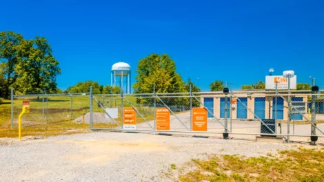 secure, fenced and gated self storage facility