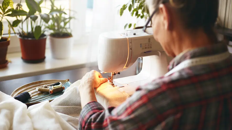 person sewing