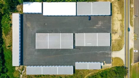 aerial view of Mini Mall Storage in Hot Springs