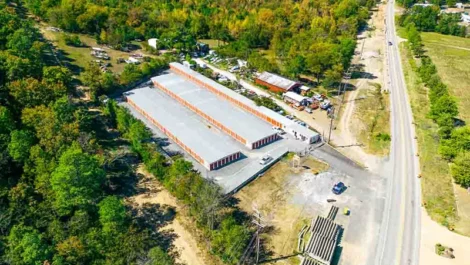 Storage Units in Hot Springs Arial Shot