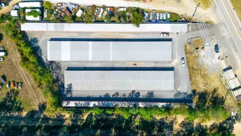 Storage Units in Hot Springs Arial Shot